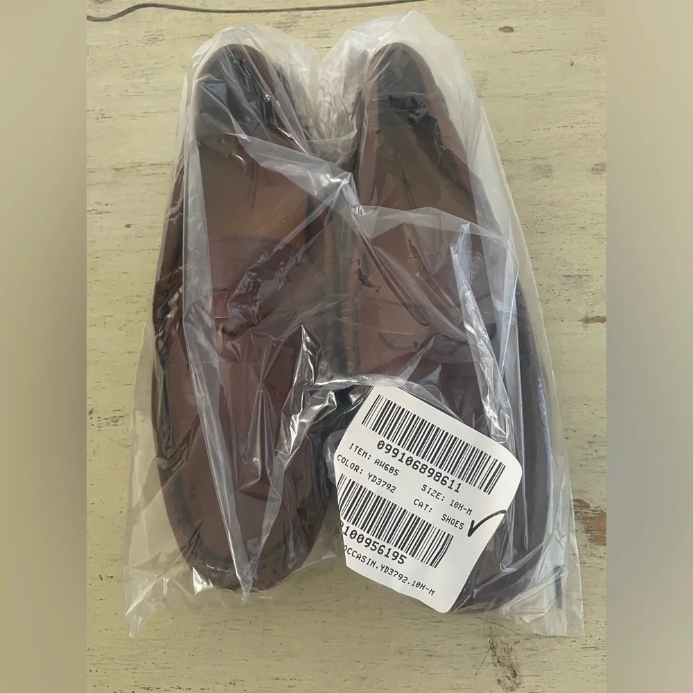 J. CREW Classic Leather Driving Shoes in Brown Size 10 1/2 M $178 New‎ AW685